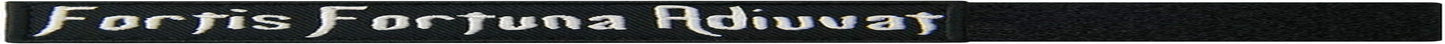 Fortis Fortuna Adiuvat Fortune Favors the Brave Morale Tactical Patch Embroidered Applique Fastener Hook & Loop Emblem